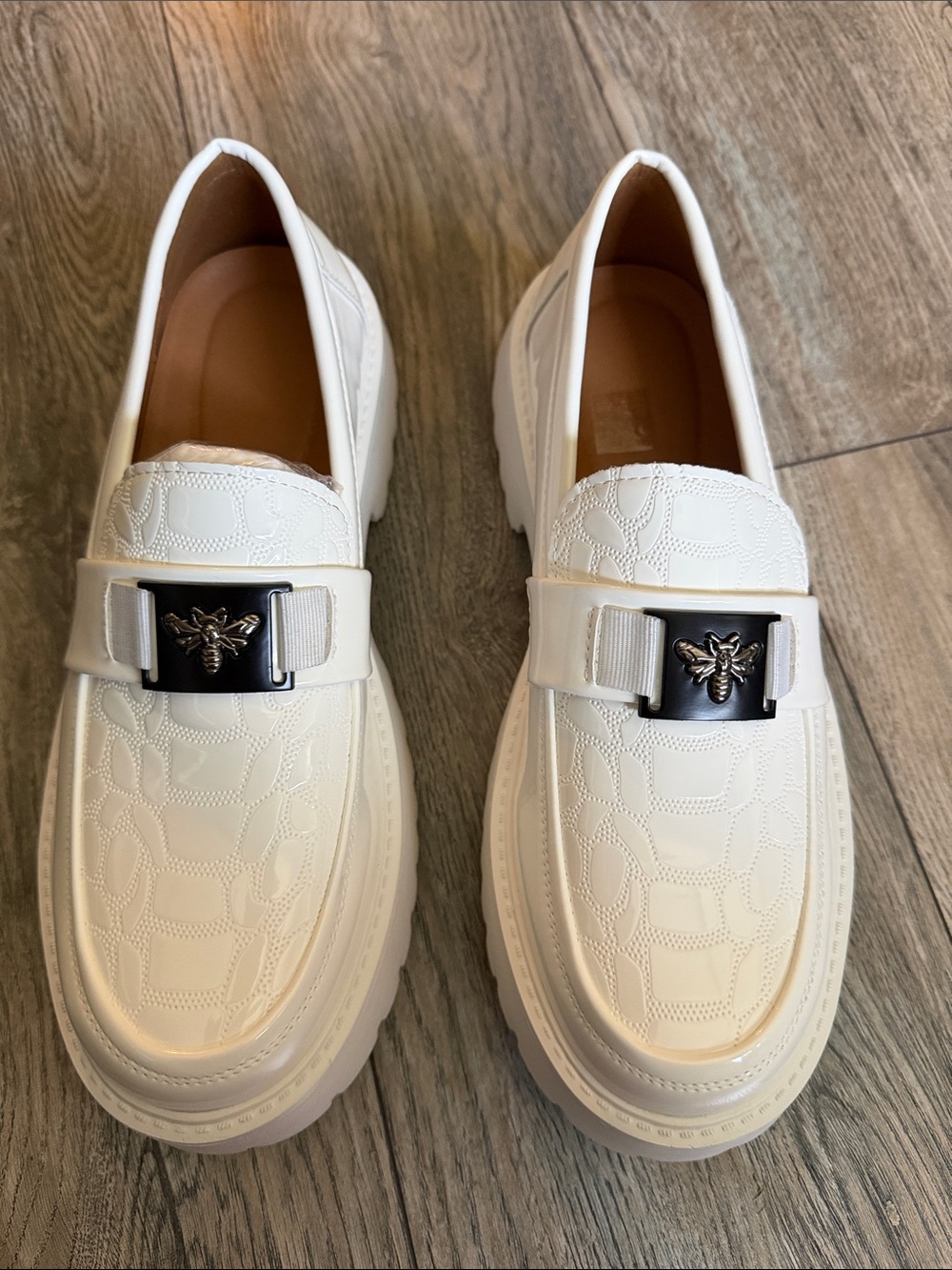 Men's White Slip-On Loafers
